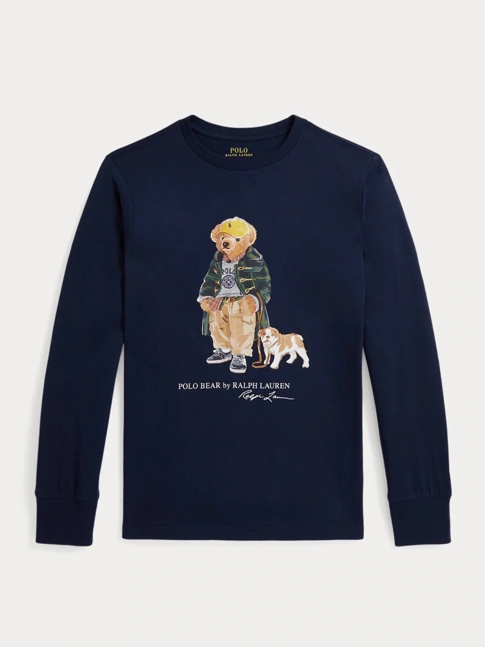 Polo Ralph Lauren Navy Polo Bear & Bulldog Graphic Tee